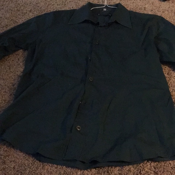 Umberto Zebra M Forest green button up shirt - Picture 6 of 6